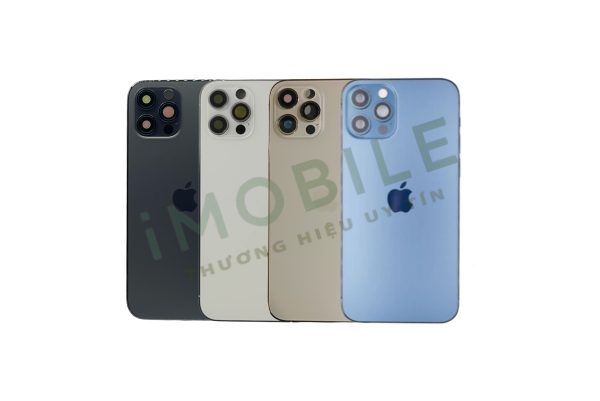 Bộ vỏ iPhone 12 Pro màu đen, trắng, vàng, xanh