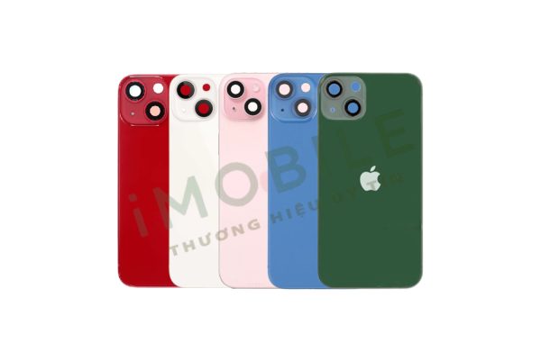 Bộ vỏ iPhone 13 màu đỏ, trắng, hồng, xanh, xanh lá, đen