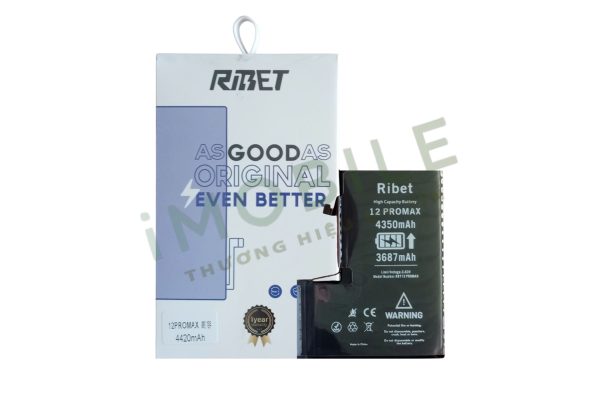Pin Iphone 12 Pro Max RIBET dung lượng cao 4350mAh