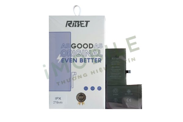 Pin Iphone X RIBET dung lượng thực 2716mAh