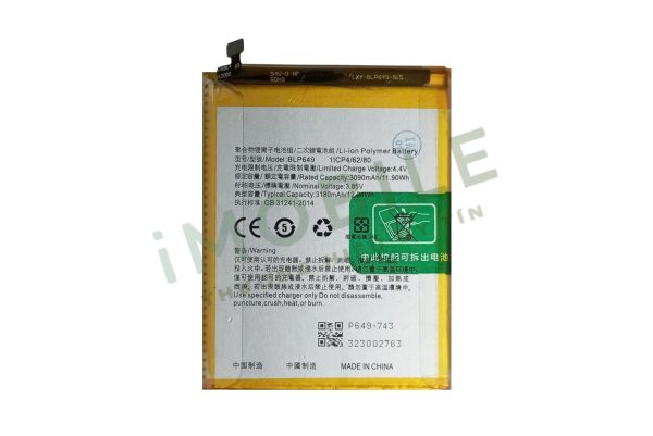 Pin Oppo A83, BLP649 3090mAh