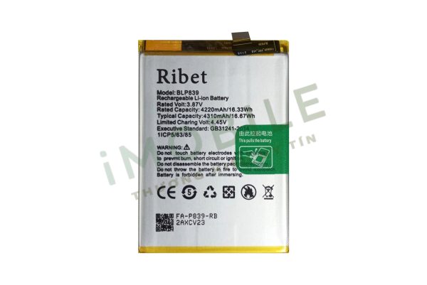 Pin Oppo Reno 5Z, A95 5G, BLP839 4310mAh