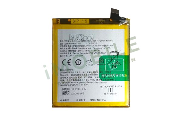 Pin Oppo Reno, BLP701 3765mAh