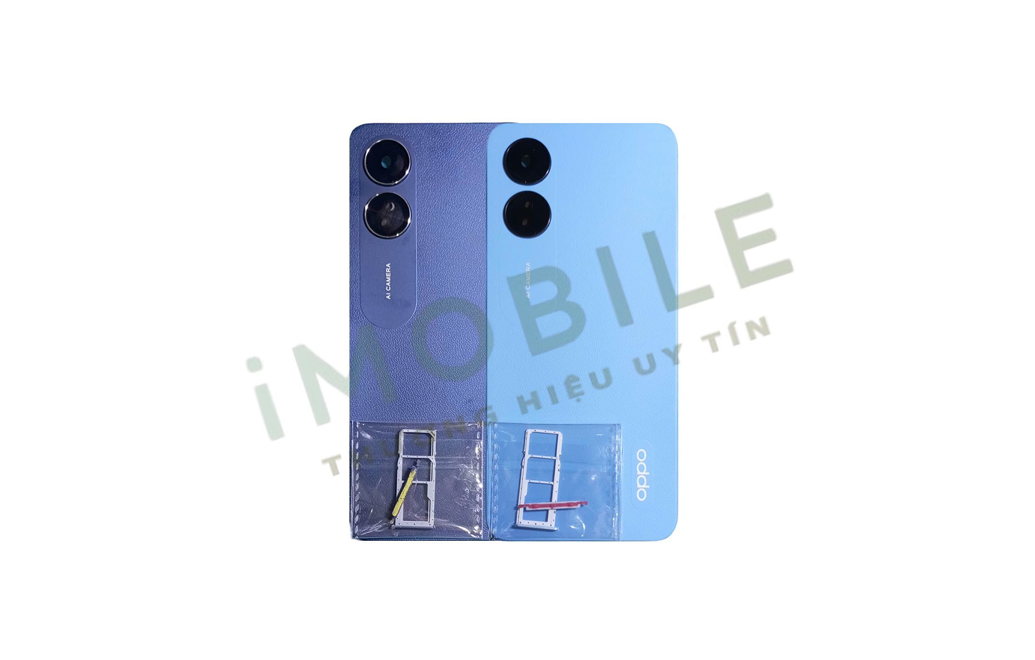 Vỏ Điện Thoại OPPO A17 Full Bộ xanh than, xanh nhạt