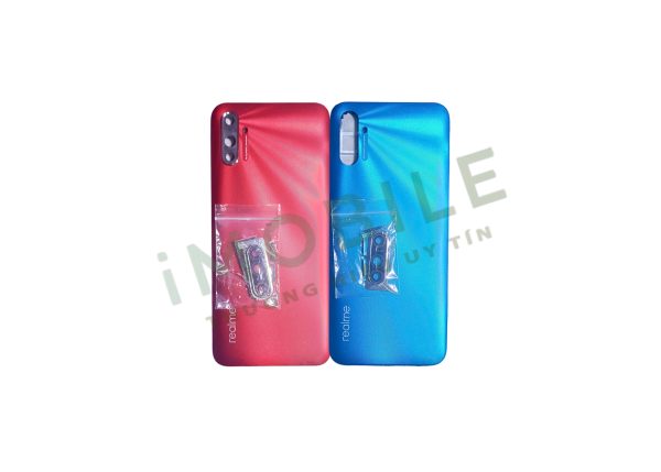 Vỏ Điện Thoại Realme C3i Full Bộ màu đỏ, xanh