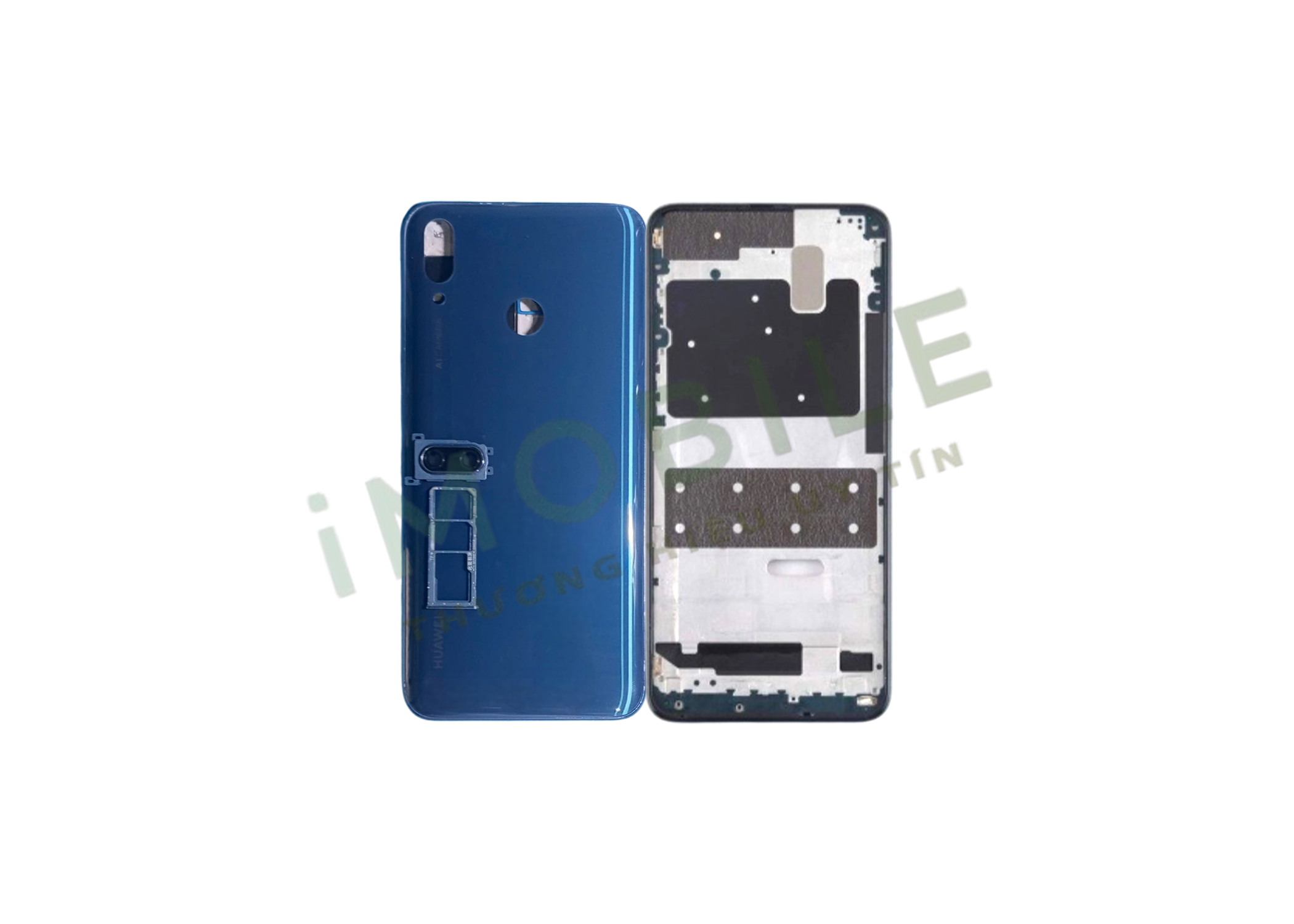Vỏ Huawei Y9 2019 Xanh Vỏ Huawei Y9 2019 Có Khung Sườn
