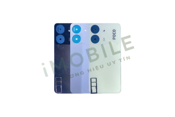 Vỏ Poco C65 Full Bộ màu đen, tím, xanh
