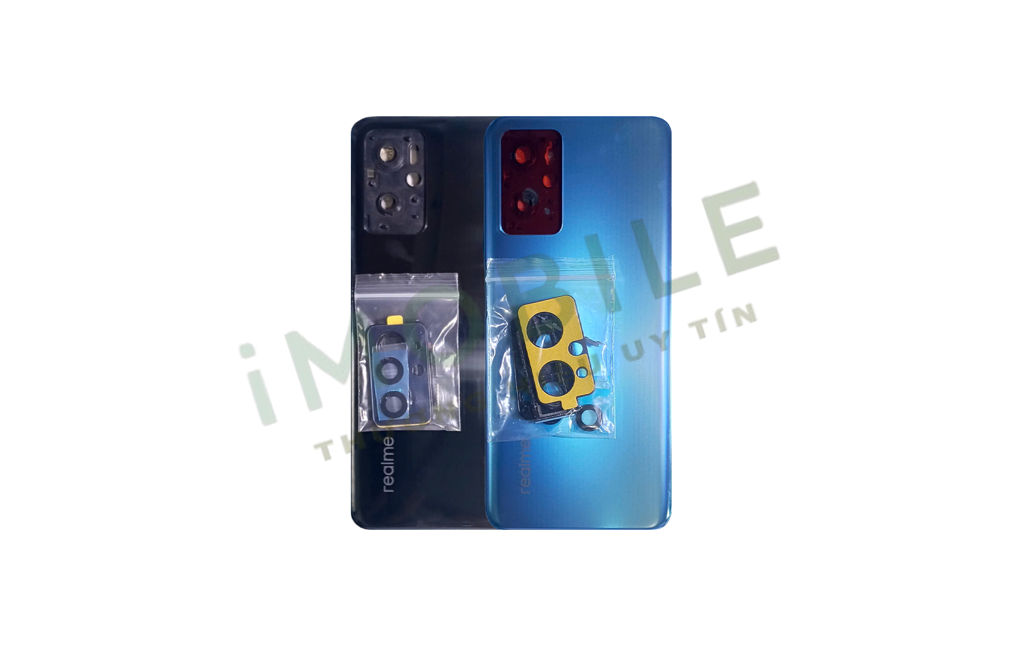 Vỏ Realme 9i Full Bộ màu đen, xanh
