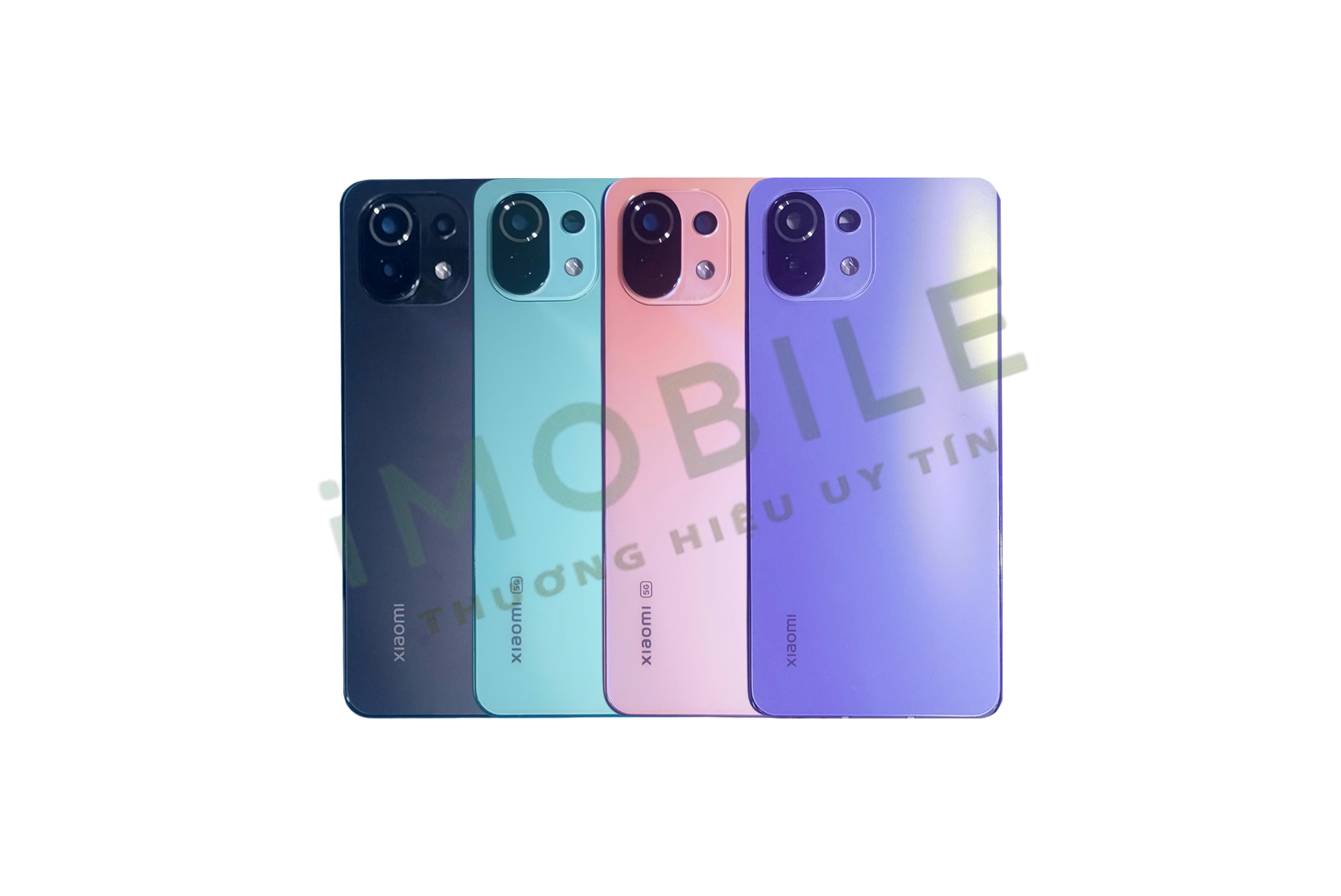 Vỏ Xiaomi Mi 11 Lite Full Bộ màu đen, xanh ngọc, hồng, tím