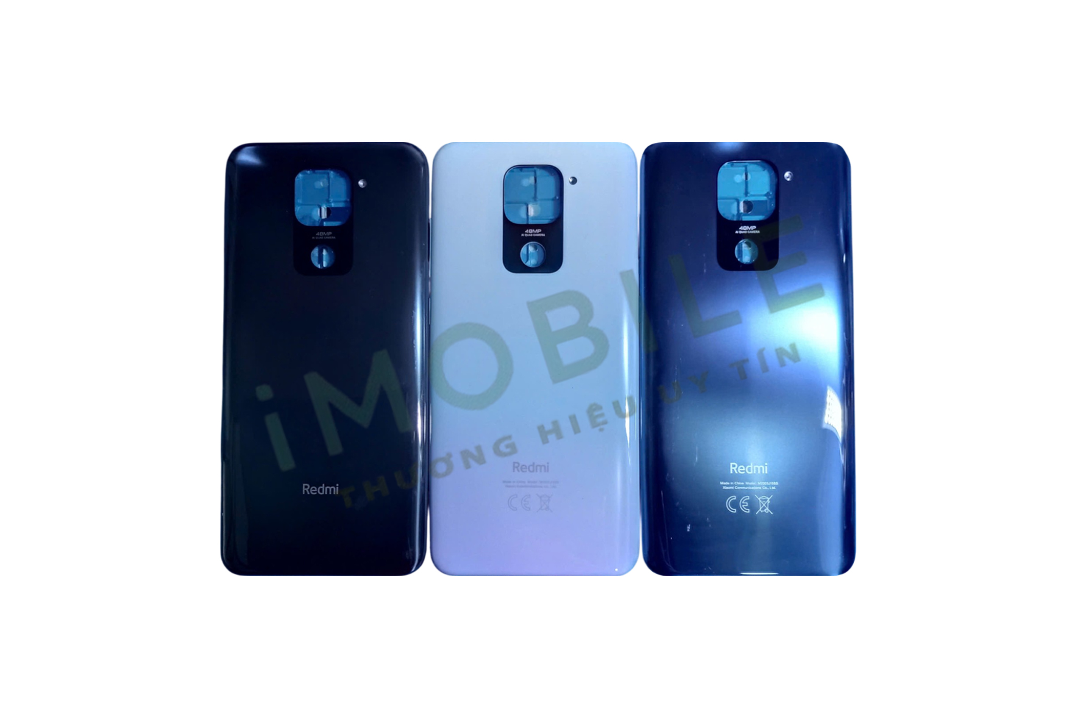 Bộ vỏ Xiaomi Redmi Note 9 màu đen, trắng, xanh dương Bộ vỏ Xiaomi Redmi Note 9 màu đen, trắng, xanh dương