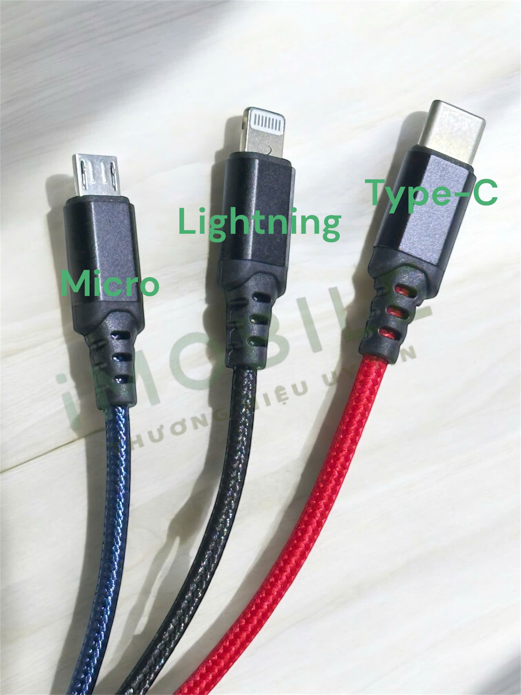 Cáp Sạc Hoco X76 3 in 1 Lightning / Type-C/ Micro