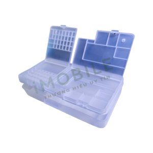 Hộp nhựa 2 tầng đa năng đựng linh kiện kỹ thuật và ốc vít