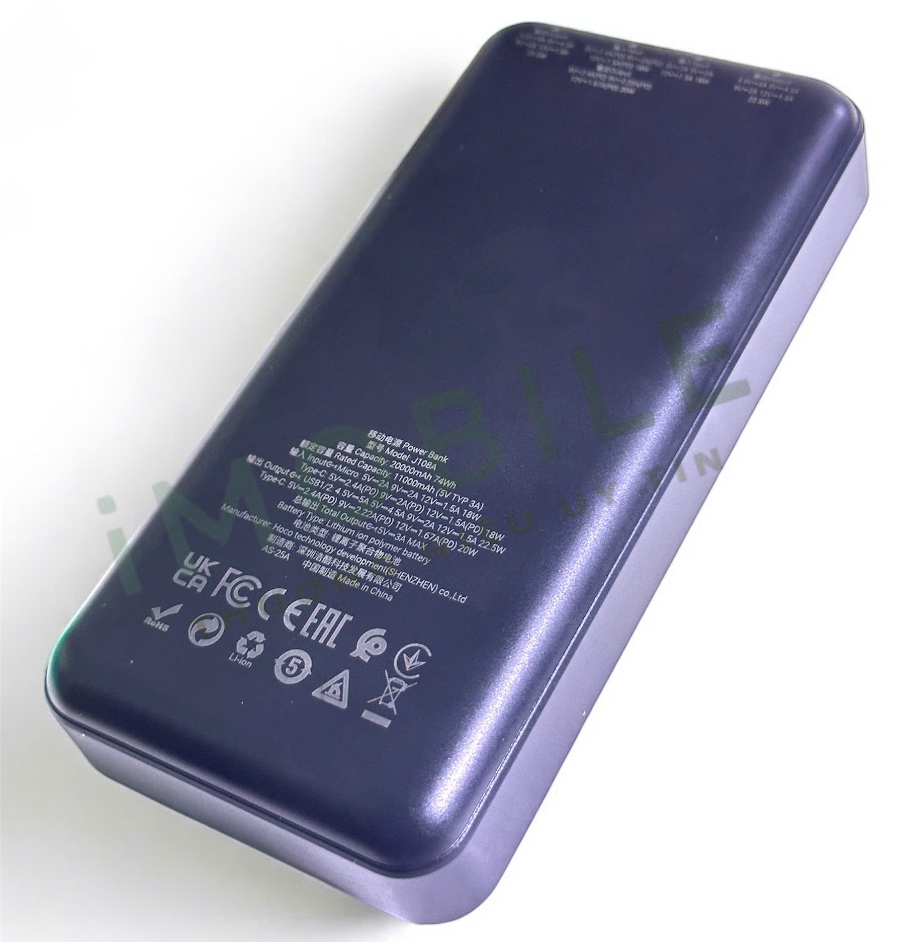 Sạc dự phòng Hoco J108A 22.5W dung lượng 20000mAh 