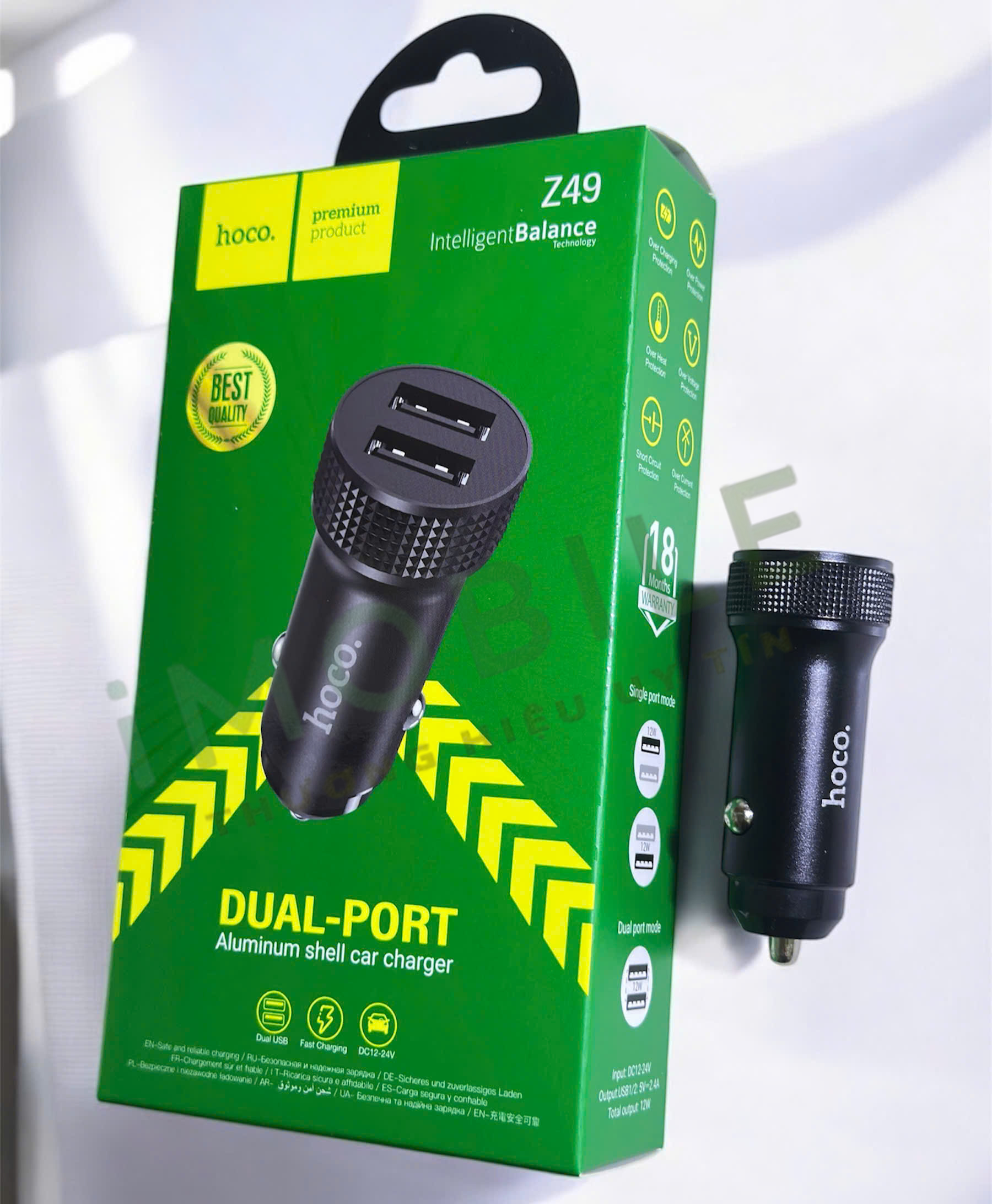 Tẩu sạc ô tô Hoco Z49