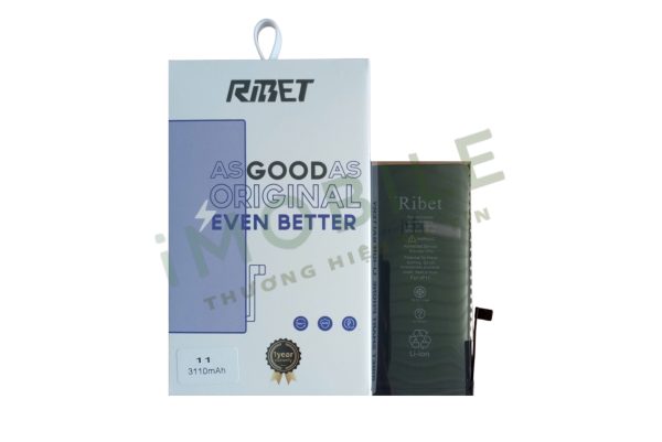 Pin Iphone 11 RIBET dung lượng thực 3110mAh